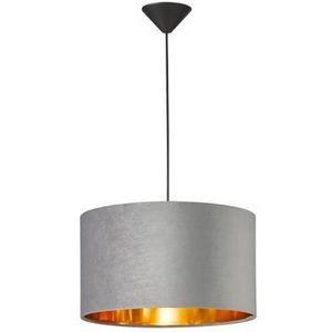 Fischer & Honsel Hanglamp Aura Grijs Fluweel ⌀30cm E27 40w | Hanglampen