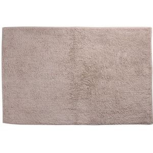 Differnz Initio Badma - Geschikt Voor Vloerverwarming – 100% Katoen – Taupe – 50 X 80 cm