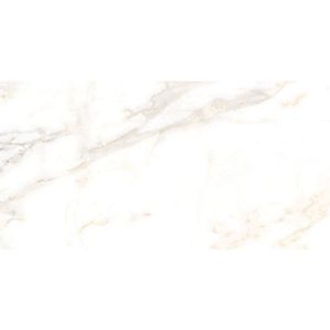 Wand- En Vloertegel Calacatta Polished - Keramiek - Wit/goud - 60x120cm - Pakketinhoud 1,44m² | Vloertegels