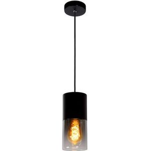 Lucide Hanglamp Zino Zwart ⌀10cm E27 | Hanglampen