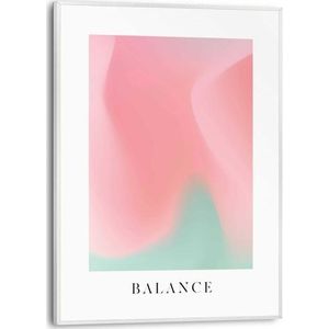 Schilderij Balance Artprint - Slim Frame 30x40 Cm Mdf Roze | Muurdecoratie