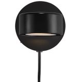 Nordlux Clyde wandlamp - ingebouwd LED - 13,5 cm diep - draaibaar - zwart