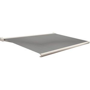 Domasol Knikarmscherm F20 Motor Handzender Ral 9001 Dessin Doek Grijs D292 350x300cm