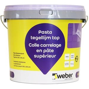 Weber Pasta Tegellijm - Wandtegels - Top (d2te) - 16kg