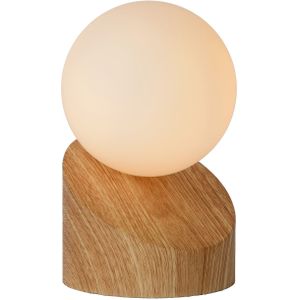 Lucide Tafellamp Len Licht Hout Ø10cm G9 33w