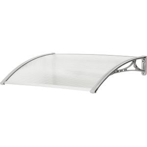 Superroof Deurluifel - Model Sofia 1000 - Kunststof – Grijs – Uv-bestendig - 100 X 60 Cm