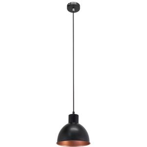 Eglo Vintage Hanglamp Truro 21cm Zwart Koper | Hanglampen