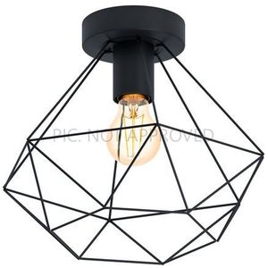 Eglo Plafondlamp Tarbes Zwart ⌀32,5cm E27 | Plafondlampen