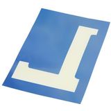 Carpoint Elektrostatische Sticker Blauw 'l' 10x15cm | Auto-accessoires