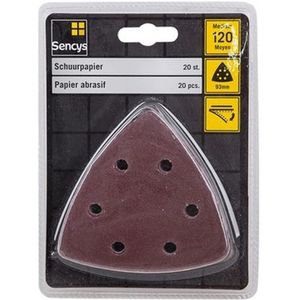 Sencys Schuurpapier K120 93mm – 20 Stuks | Accessoires