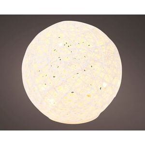 Decoris Micro Led-lichtbol Wit Ø15cm Warm Wit - 20 Lampjes | Kerstverlichting