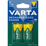 Varta oplaadbare batterijen Batterij NiMH C/LR14 1.2 V 3000 mAh R2U 2-blister