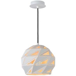 Lucide Hanglamp Malunga Wit ⌀25cm E27 | Hanglampen