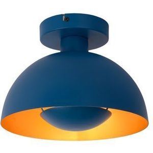 Lucide Plafondlamp Siemon Donkerblauw Ø25cm E27 | Plafondlampen