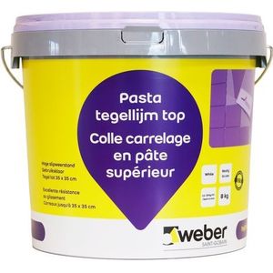 Weber Pasta Tegellijm - Wand - Top (d2te)+q42 - 8kg | Tegellijm