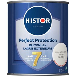 Histor Perfect Protection Buitenlak Hoogglans Gebroken Wit Ral 9010 0,75 Ltr