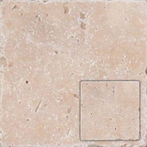 Wandtegel Travertin - Natuursteen - Beige - 10x10cm - Pakketinhoud 0,6m²