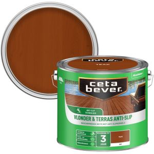Cetabever Vlonder-terrasbeits Antislip Teak 2,5l