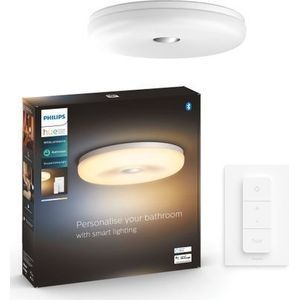 Philips Hue Struana badkamerplafondlamp M White Ambiance Wit + dimmer