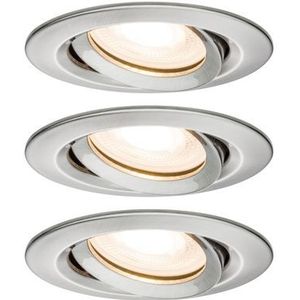 Paulmann Inbouwspot Led Nova Kantelbaar Ijzer 3x7w | Spots