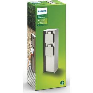 Philips MyGarden-voedin - IP44 Weerbestendi - Roestvrij Staa - 30 H X 20 W X 10 T cm