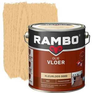 Rambo Vloerolie Transparant Mat Kleurloos 2,5l | Houtbescherming