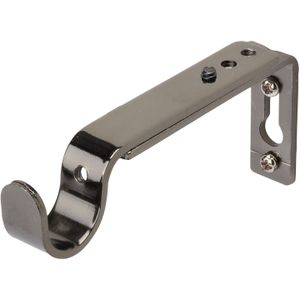 Decomode Steun Verstelbaar Zwart Nikkel 20mm 9-14cm - 2 Stuks