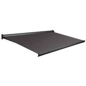 Domasol Knikarmscherm F10 Manueel Ral7016 Donker Grijs Doek D365 400x300cm | Zonneschermen