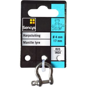 Sencys Harpsluiting Rvs 4x12mm