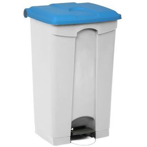 Engels Afvalbak Wit Blauw 90l | Prullenbakken & vuilniszakken