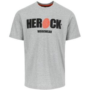 Herock T-shirt Met Korte Mouwen Eni Lichtgrijs Xxl | Werkkleding