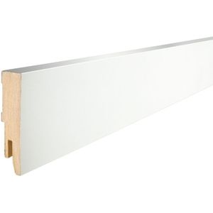 Mac Lean Hoge Plint Robuust - Wit - 240 Cm - 15x65mm