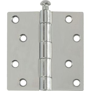 Scharnier Met Stalen Pen 89x89mm Gegalvaniseerd 6 Stuks