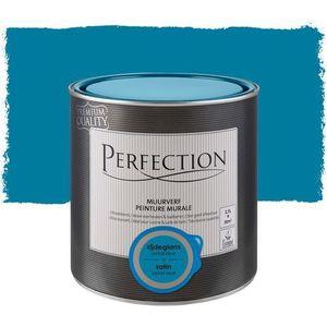 Perfection Muurverf Ultradekkend Zijdeglans Petrol Blue 2,5l