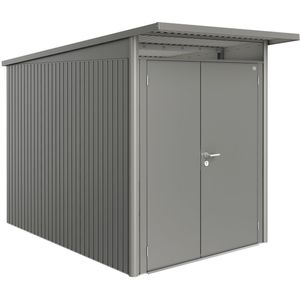 Biohort Tuinhuis Avantgarde A3 Met Dubbele Deur Kwartsgrijs Metallic 180x300cm