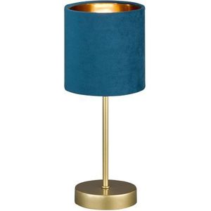 Fischer & Honsel Tafellamp Aura Donkerblauw ⌀xxcm E14 25w | Tafellampen
