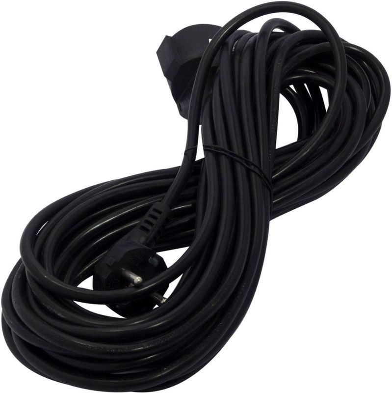 Chacon - Verlengsnoer - Zwart - 5 Meter - Geaard