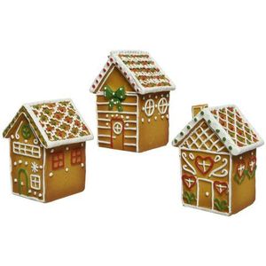 Decoris Kerstdecoratie Kersthuisje Diversen 12,7cm