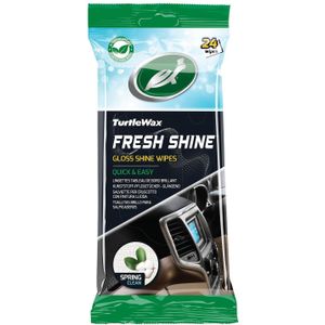 Turtle Wax - Fresh Shine - Interieurreinigerdoekjes - 24 Stuks - Auto Reinigingsmaterialen