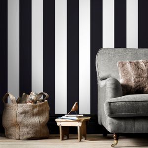 Noordwand - Friends & Coffee - Vliesbehang - Zwart en Wit - 0.53 cm x 10.05 m