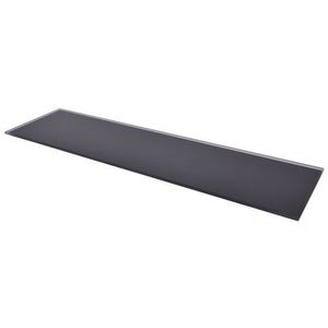 Duraline Wandplank Glas Zwart 6mm 60x15cm | Muurdecoratie