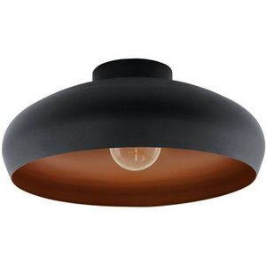 Eglo Plafondlamp Mogano Zwart Koper ⌀40cm E27 | Plafondlampen
