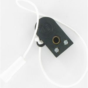 EDM Mini trekschakelaar + trekkoordje - 2A/230V - Zwart