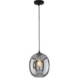 Fischer & Honsel Hanglamp Nayla Gerookt Glas ⌀21cm E27 40w