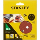 Stanley - STA32037-XJ - Schuurschijven Set - 5 Stuks - Korrel 120 - Ø125 mm