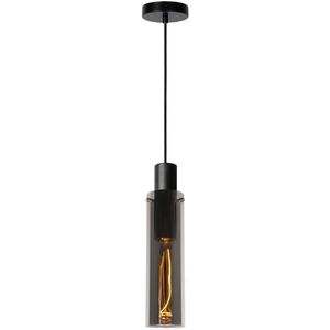 Lucide Hanglamp Orlando Gerookt Glas ⌀10cm E27