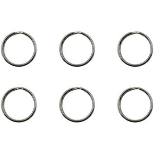 Sencys Sleutelring Nikkel 16x1mm 6 Stuks