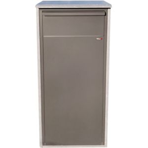 Pakketbrievenbus Firenze - Staal En Natuursteen - Antraciet - 40x100x32cm | Pakketbrievenbussen