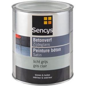 Sencys Betonverf Zijdeglans Licht Grijs 750ml