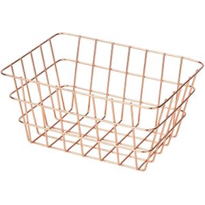 Wenko draadmand Viana 18x25x12cm koper